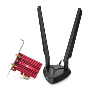 Трехдиапазонный беспроводной PCI Express-адаптер TP-LINK ARCHER TXE75E AXE5400 Wi-Fi 6E с поддержкой Bluetooth 5.3