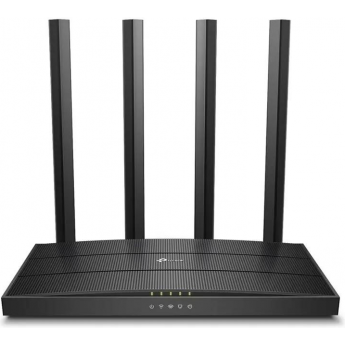 Wi-Fi роутер TP-LINK ARCHER C6, Wi-Fi 5, AC1200, 2.4/5ГГц, 4 LAN, черный